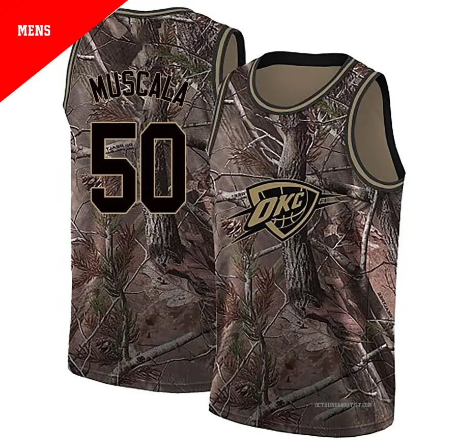 ＃50 Men's Mike Muscala Oklahoma City Thunder Camo Swingman Realtree Collection Jersey