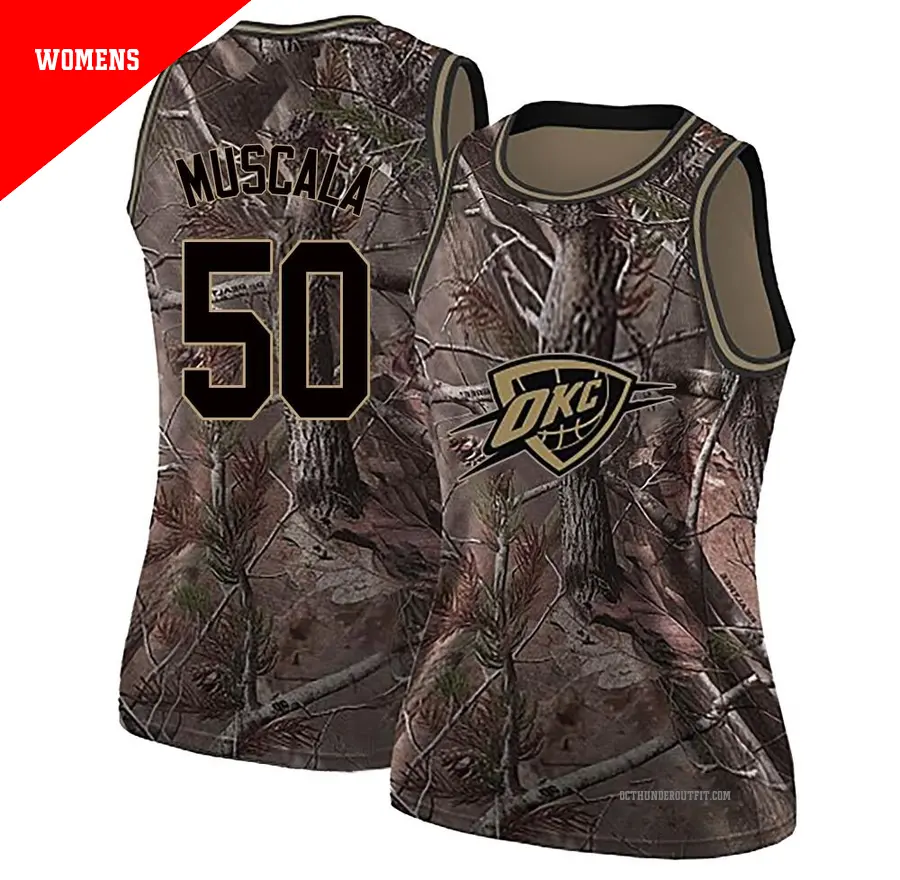 ＃50 Women's Mike Muscala Oklahoma City Thunder Camo Swingman Realtree Collection Jersey